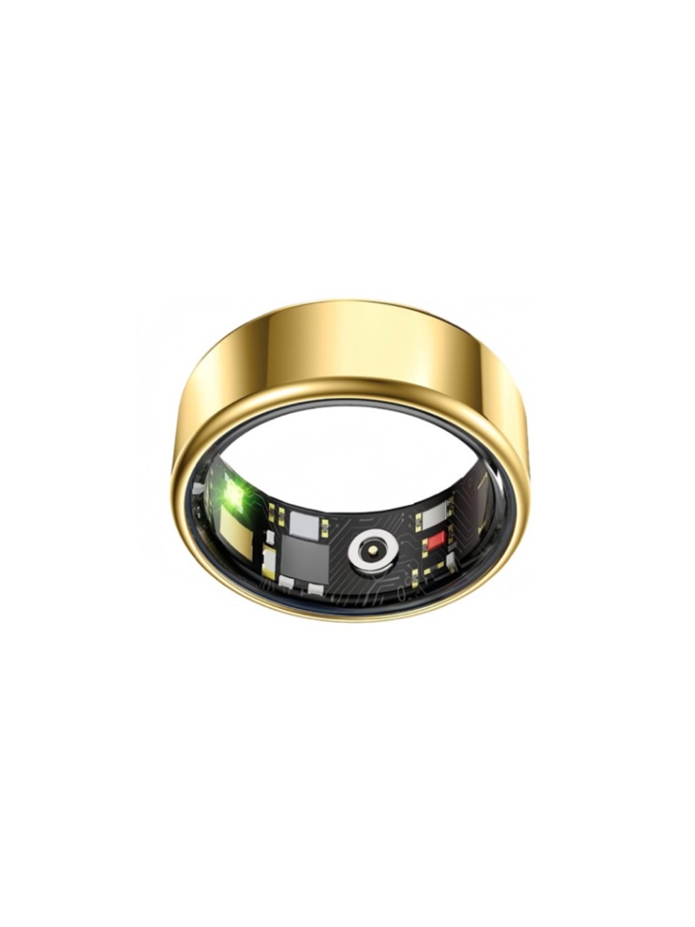 Gold Smart Ring with Health Sensors - Size 8